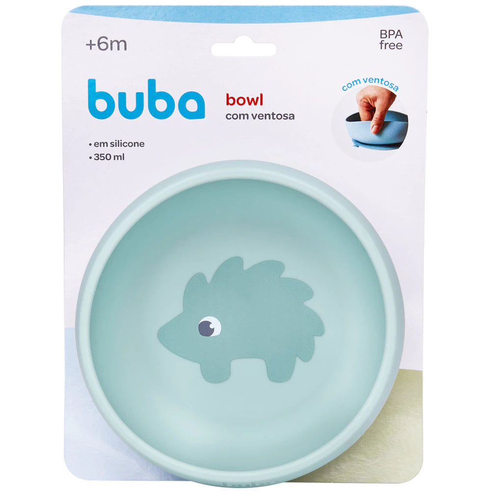 Pratinho Bowl Em Silicone Buba Com  Ventosa Cloudy +6 Meses