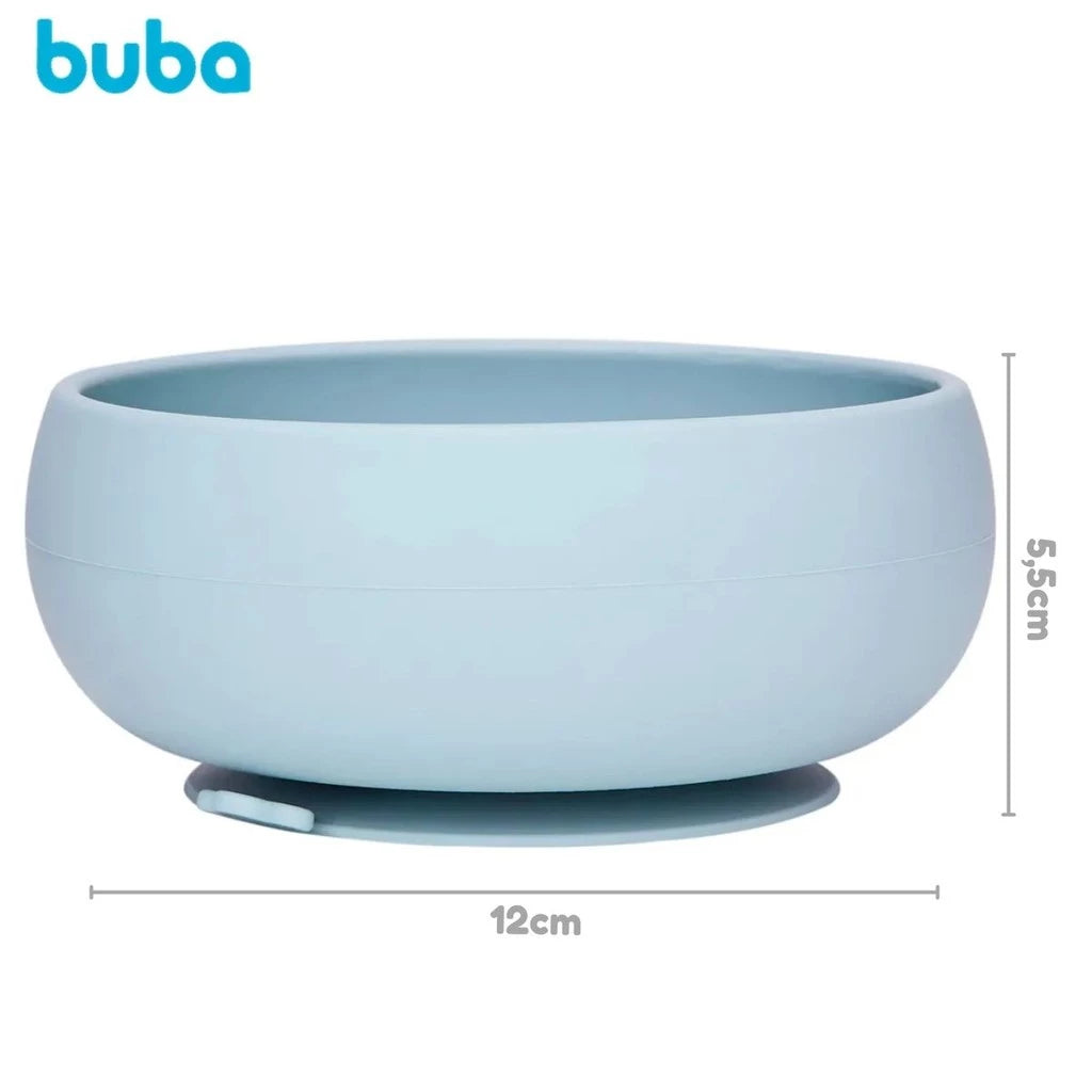 Pratinho Bowl Em Silicone Buba Com  Ventosa Cloudy +6 Meses