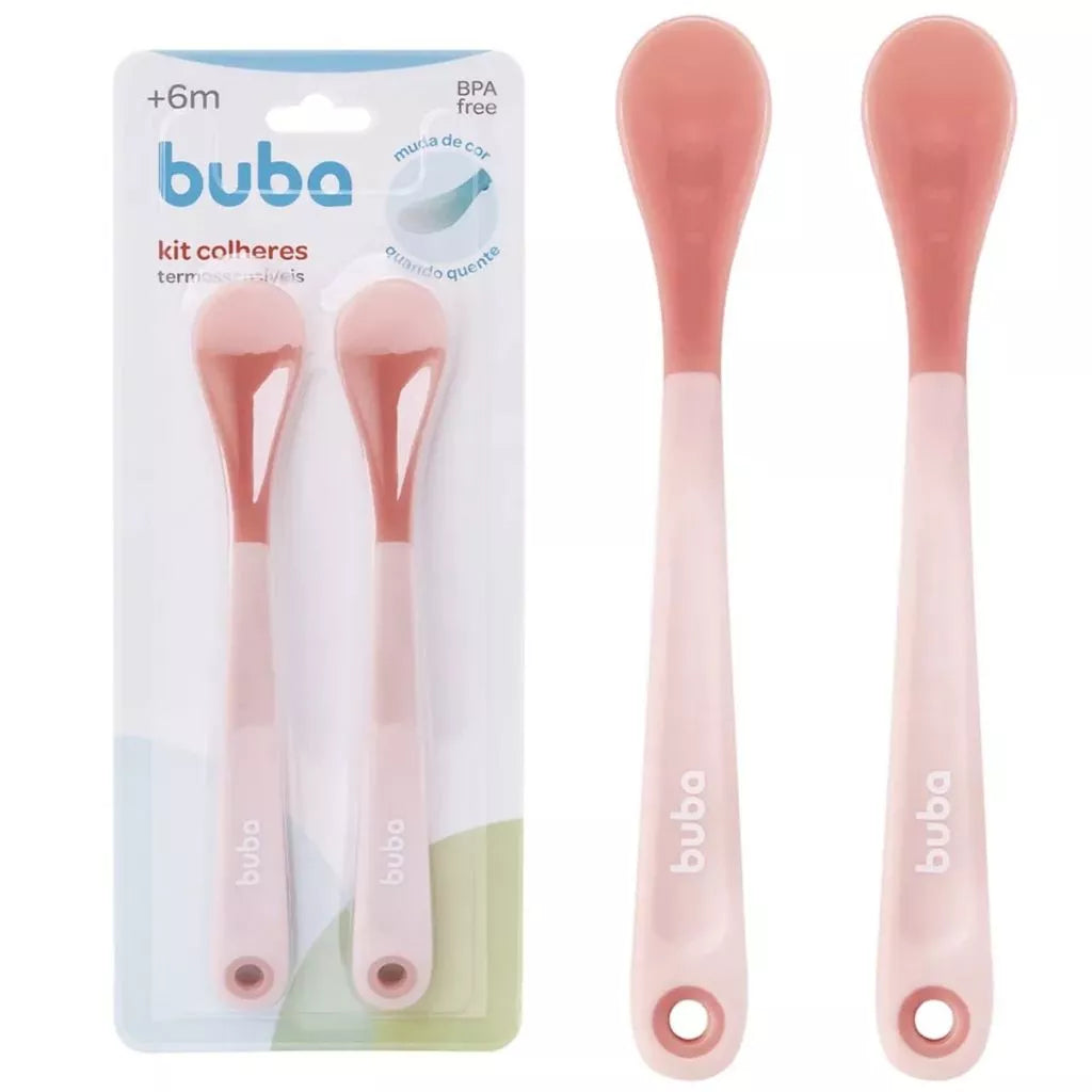 Kit de Colheres Termossensíveis Buba – 2 Peças | +6 Meses