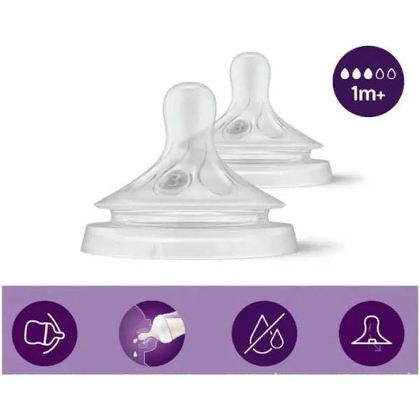 Kit Duplo Bicos Avent Pétala 1M+ N.3