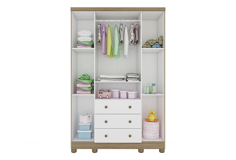 Guarda Roupa Uli New Peroba 4 Porta