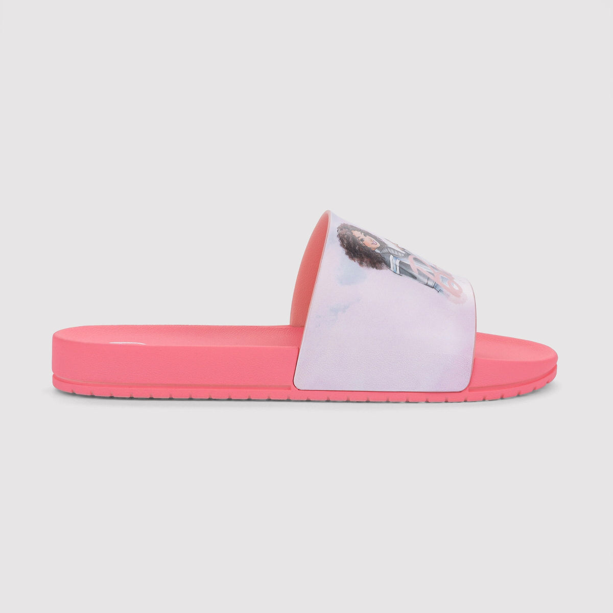 Sandália Infantil Feminina Barbie Mania Gáspea Slide Grendene