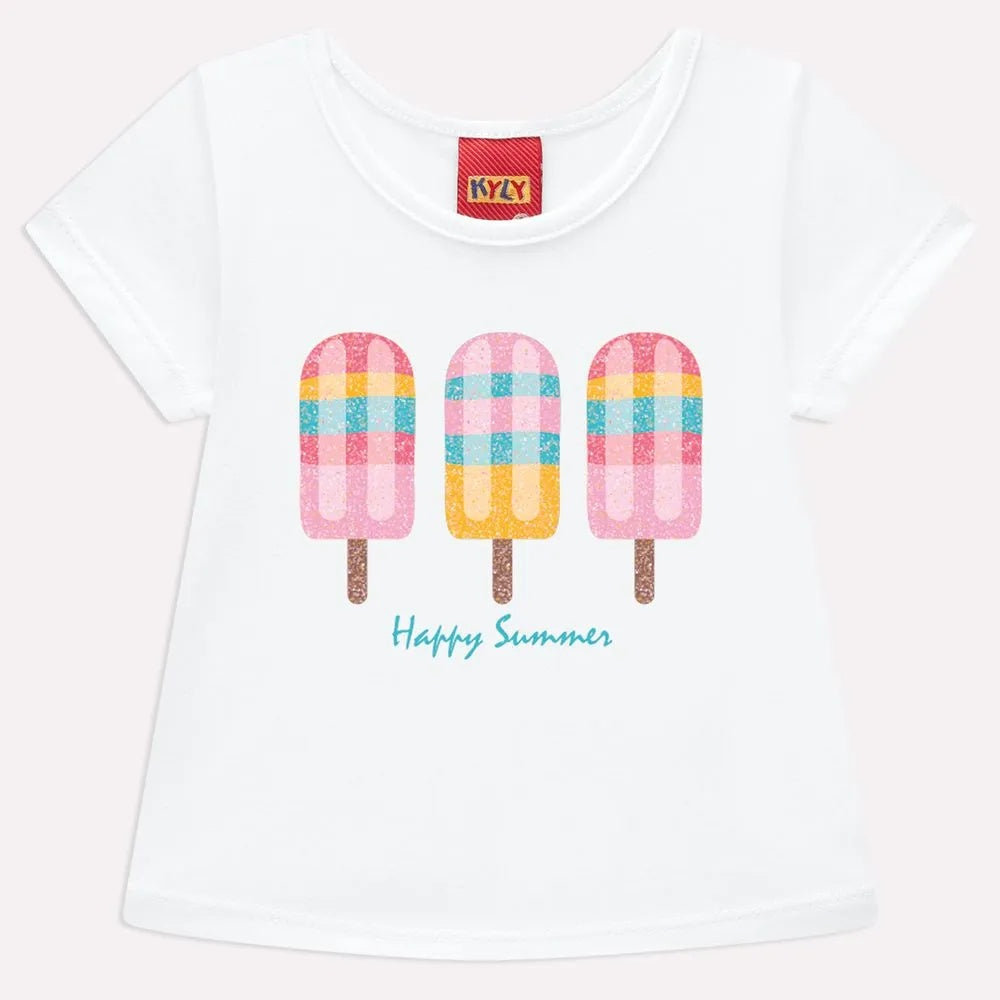 Conjunto Infantil Feminino Kyly Happy Summer Picolés