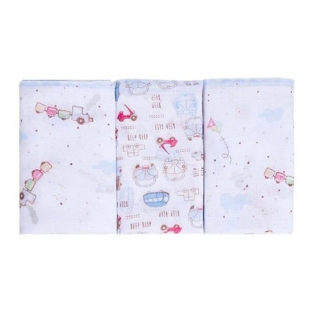 Babete Estampada Com 3 Unidade Papizinha