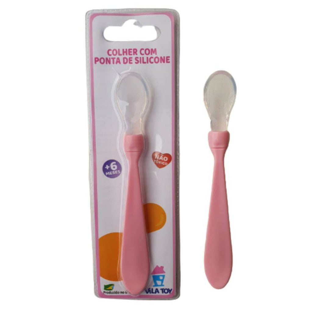 Colher Com Ponta De Silicone Vila Toy