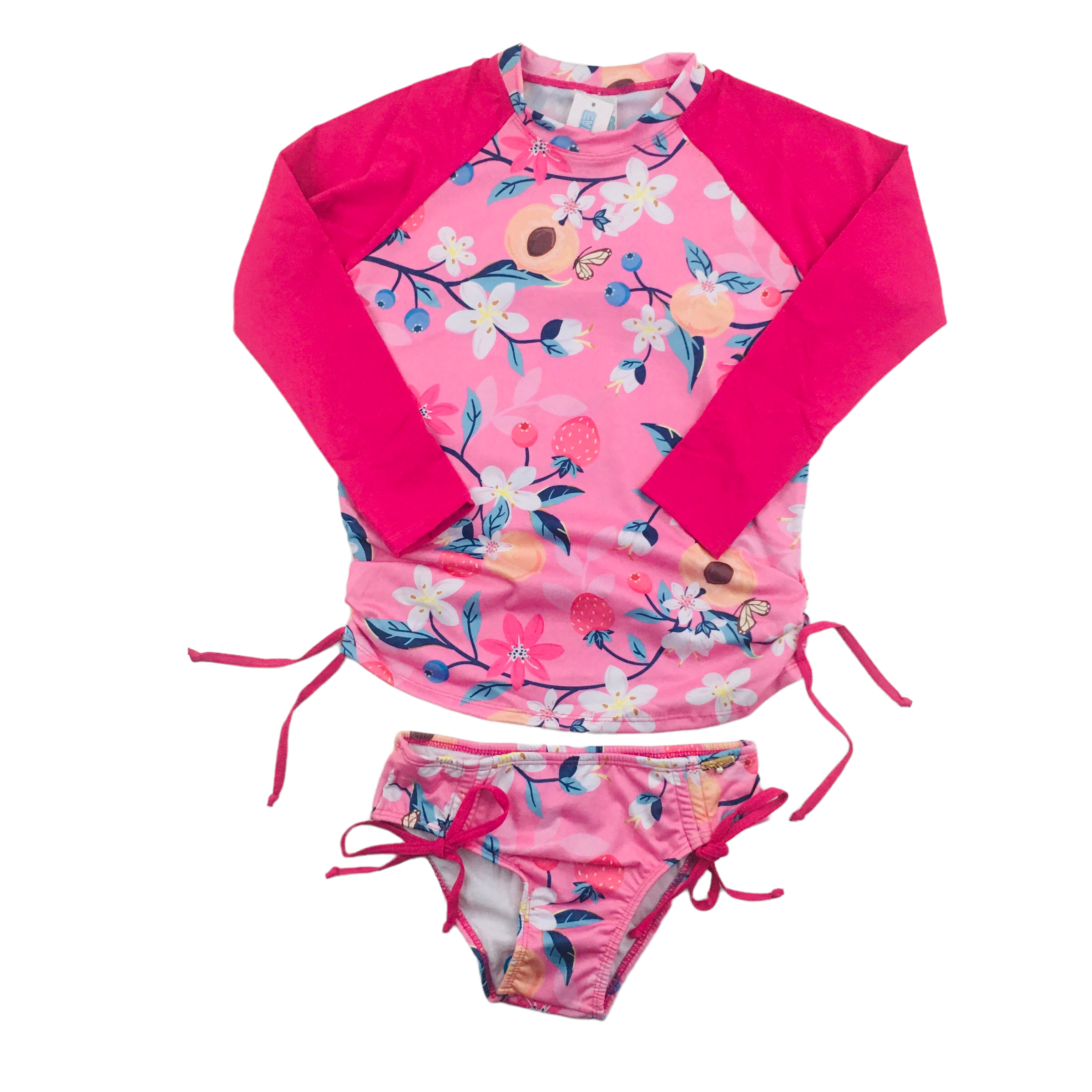 Conjunto Uv Everly Camiseta Com Calcinha Floral