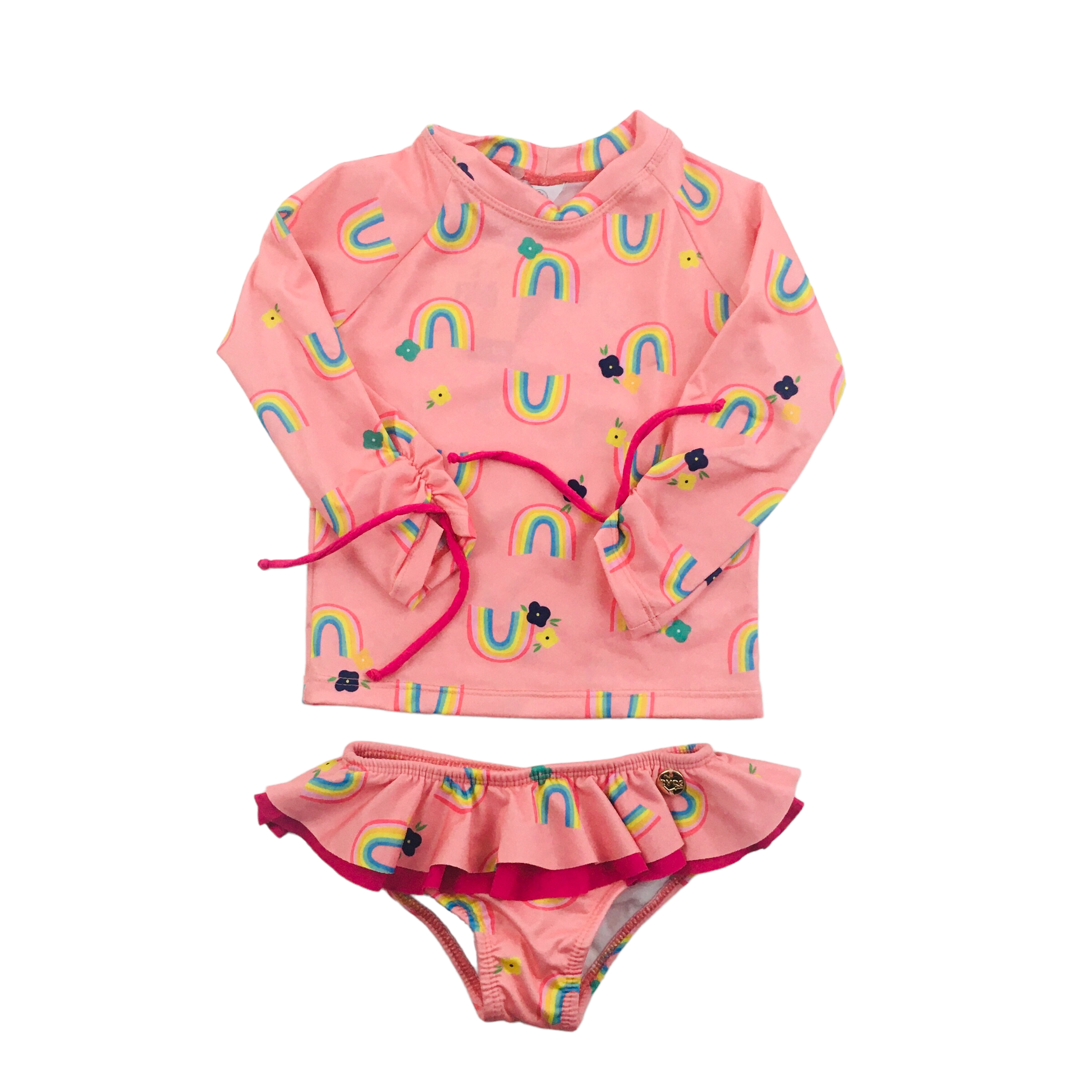Conjunto Uv Everly Camiseta Com Calcinha Arco Iris