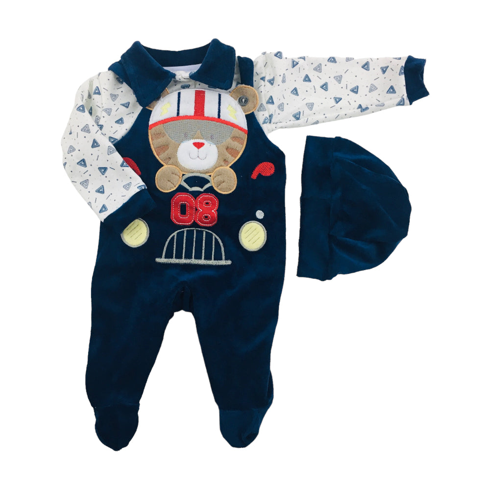 Macação Djiele Suedine Tigre Carrinho