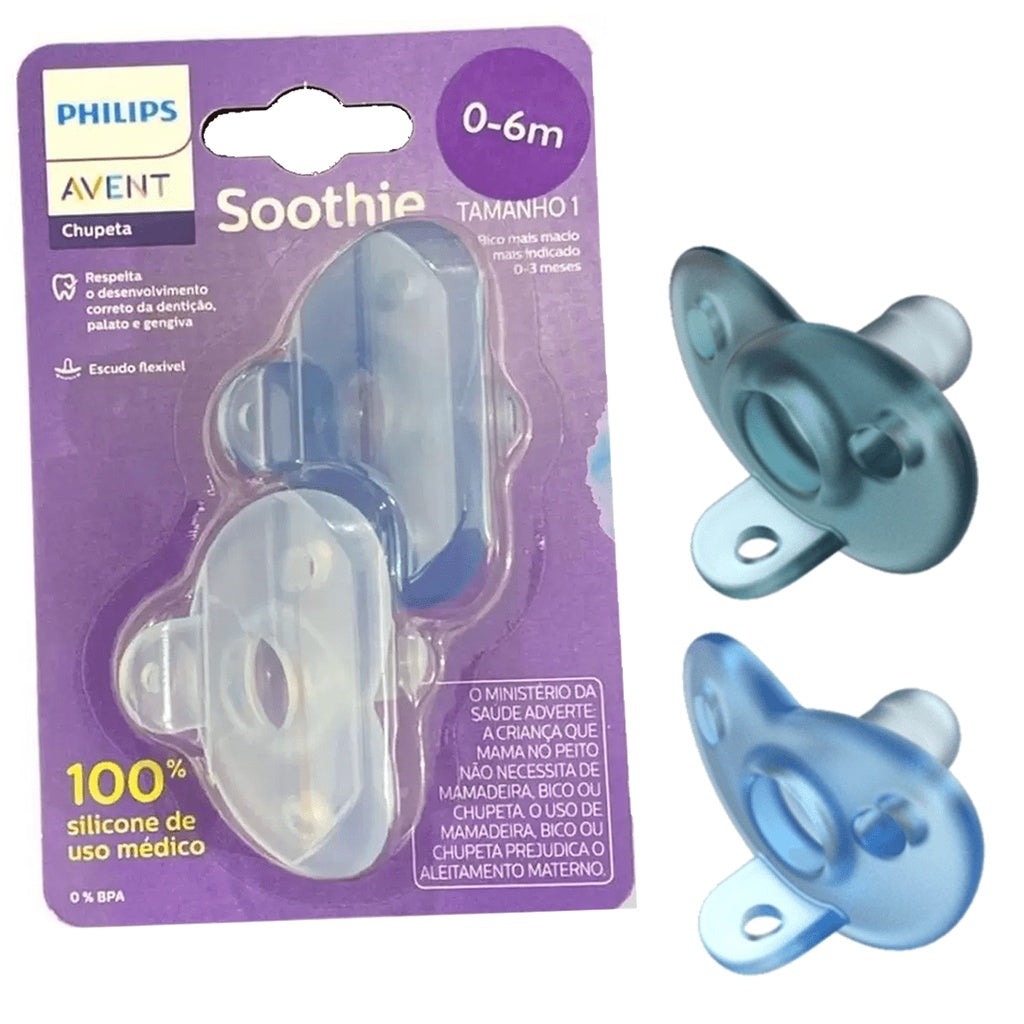 Chupeta Avent Soothie de Silicone 02 Unidades Avent
