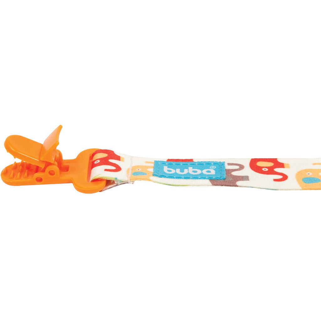 Prendedor de Chupeta Buba Baby Elefantinhos 3+
